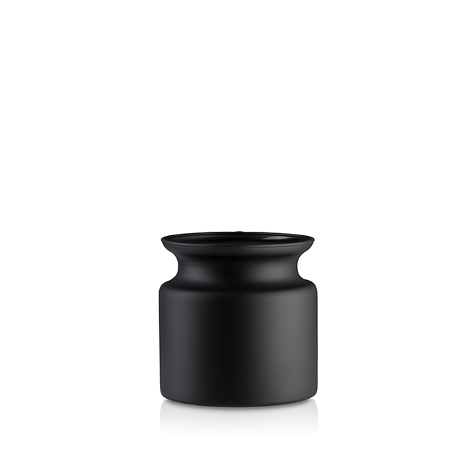 Mustmatt vaas 15cm